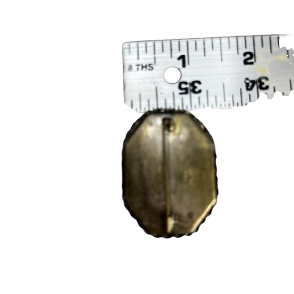 HANDCRAFTED MOSAIC LARGE PIN WITH FLOWERS - MADE IN ITALY - Picture 8 of 9